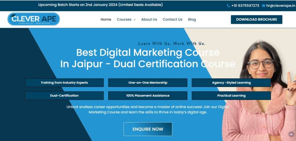 Clever Ape Academy - Digital Marketing Course In Jaipur