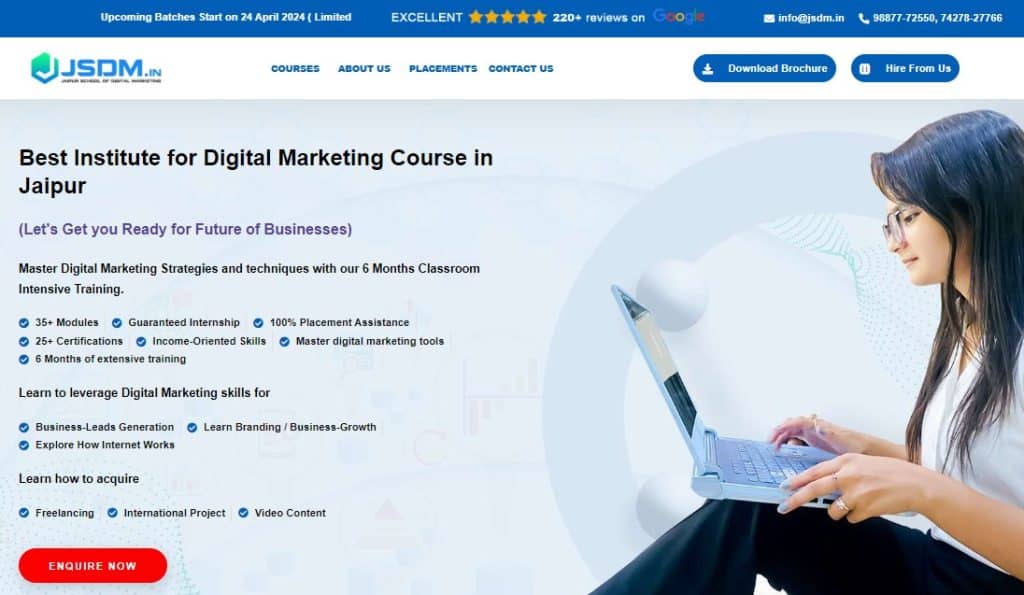 JSDM - Digital Marketing Course In Jaipur